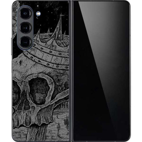 Alchemy Carta Skull Sketch Galaxy Z Fold5 5G Skin