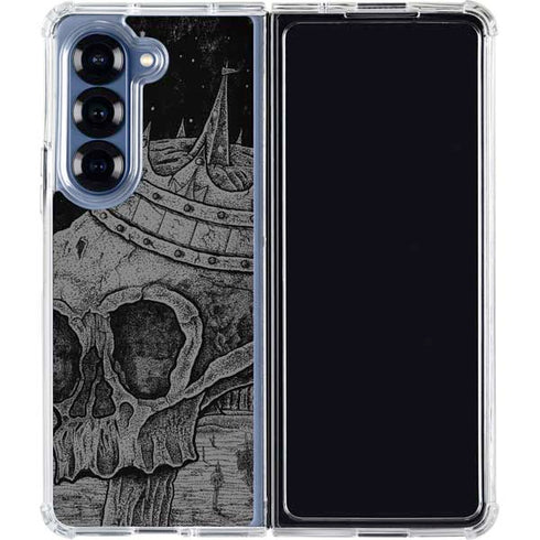 Alchemy Carta Skull Sketch Galaxy Z Fold6 Clear Case