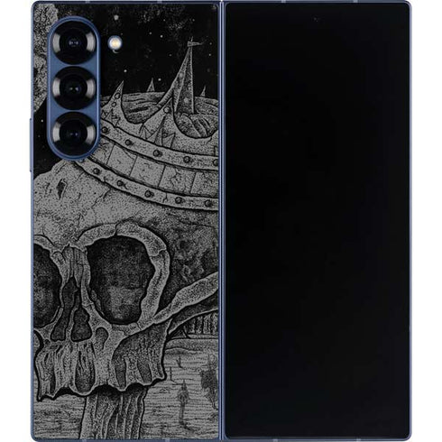 Alchemy Carta Skull Sketch Galaxy Z Fold6 Skin