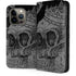 Alchemy Carta Skull Sketch iPhone 13 Pro Folio Case