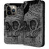 Alchemy Carta Skull Sketch iPhone 14 Pro Folio Case