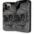 Alchemy Carta Skull Sketch iPhone 14 Pro Max Folio Case