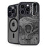 Alchemy Carta Skull Sketch iPhone 14 Pro Max Kickstand Case