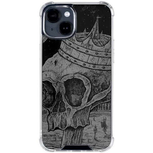 Alchemy Carta Skull Sketch iPhone 15 Clear Case