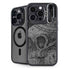 Alchemy Carta Skull Sketch iPhone 15 Pro Kickstand Case