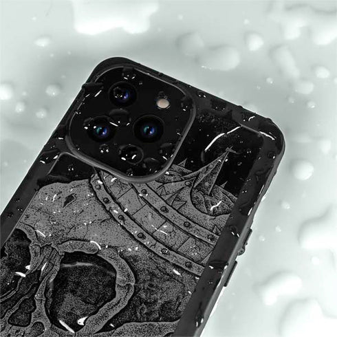 Alchemy Carta Skull Sketch iPhone 15 Pro Waterproof Case