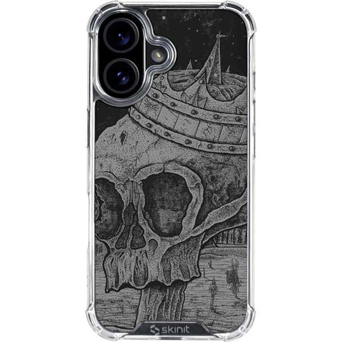 Alchemy Carta Skull Sketch iPhone 16 Clear Case