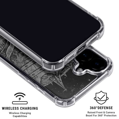 Alchemy Carta Skull Sketch iPhone 16 MagSafe Case