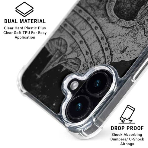Alchemy Carta Skull Sketch iPhone 16 MagSafe Case