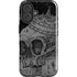 Alchemy Carta Skull Sketch iPhone 16 Plus Impact Case