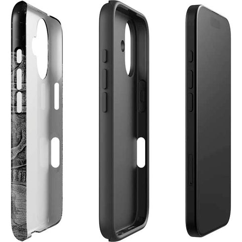 Alchemy Carta Skull Sketch iPhone 16 Plus Impact Case