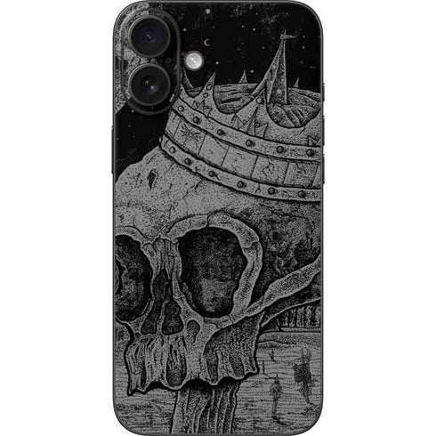Alchemy Carta Skull Sketch iPhone 16 Plus Skin