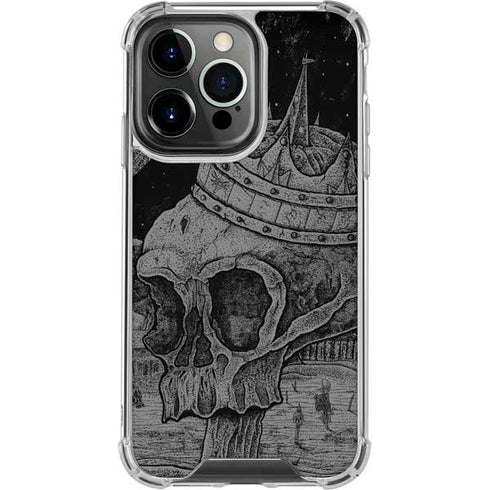 Alchemy Carta Skull Sketch iPhone 16 Pro Clear Case