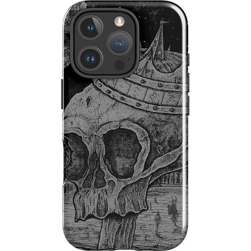 Alchemy Carta Skull Sketch iPhone 16 Pro Impact Case