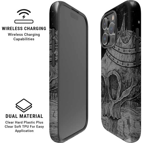 Alchemy Carta Skull Sketch iPhone 16 Pro Max Magsafe Impact Case