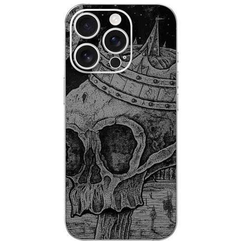 Alchemy Carta Skull Sketch iPhone 16 Pro Skin
