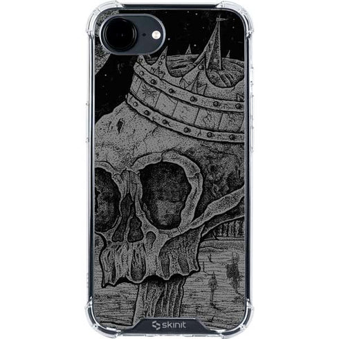 Alchemy Carta Skull Sketch iPhone 16e Clear Case