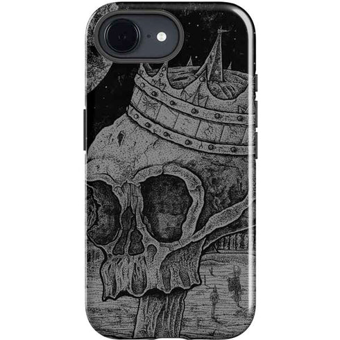 Alchemy Carta Skull Sketch iPhone 16e Impact Case