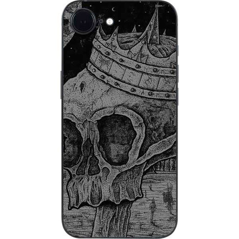 Alchemy Carta Skull Sketch iPhone 16e Skin