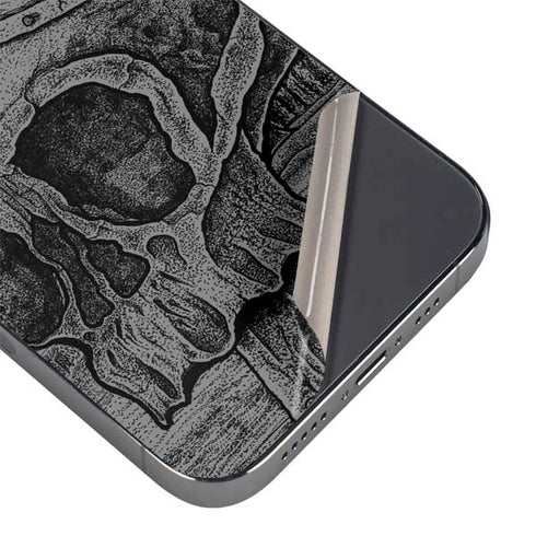 Alchemy Carta Skull Sketch iPhone 16e Skin