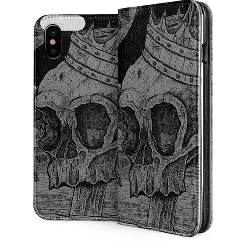 Alchemy Carta Skull Sketch iPhone 8 Folio Case