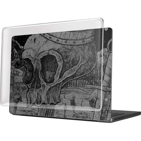 Alchemy Carta Skull Sketch MacBook Pro 14in (2021-24) Case plus Skin