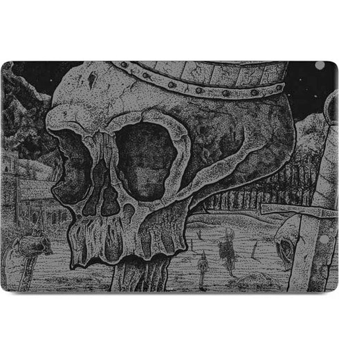 Alchemy Carta Skull Sketch MacBook Skins