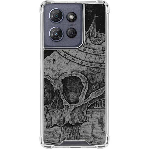 Alchemy Carta Skull Sketch Moto G 5G (2025) Clear Case