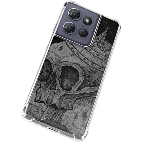 Alchemy Carta Skull Sketch Moto G Play 5G (2025) Clear Case