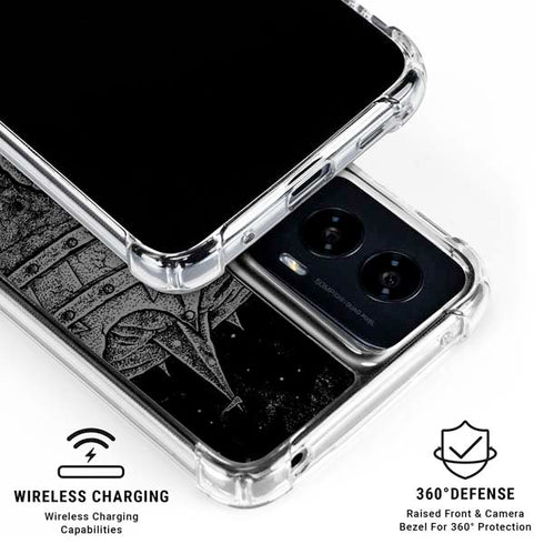 Alchemy Carta Skull Sketch Moto G Power 5G (2024) Clear Case