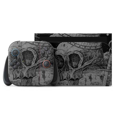 Alchemy Carta Skull Sketch Nintendo Switch 2 (2025) with Joy-Con Skin