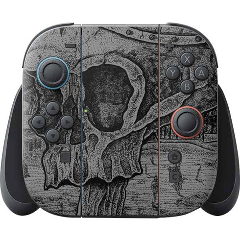 Alchemy Carta Skull Sketch Nintendo Switch 2 (2025) Joy-Con Controller Skin