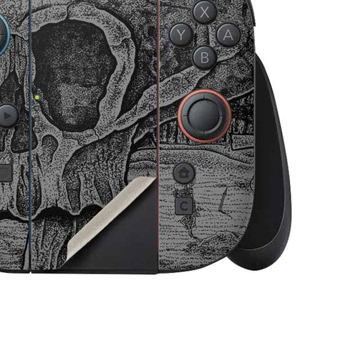 Alchemy Carta Skull Sketch Nintendo Switch 2 (2025) Joy-Con Controller Skin