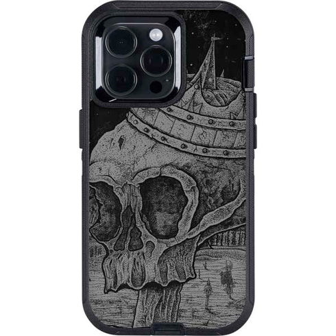 Alchemy Carta Skull Sketch Otterbox Defender iPhone Skin