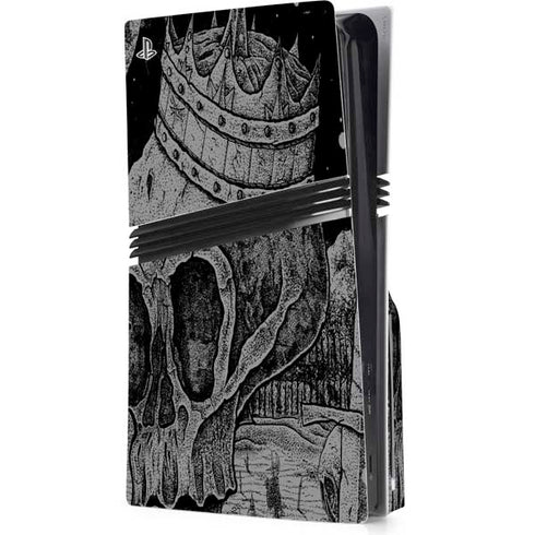 Alchemy Carta Skull Sketch PS5 Pro Disk Console Skin