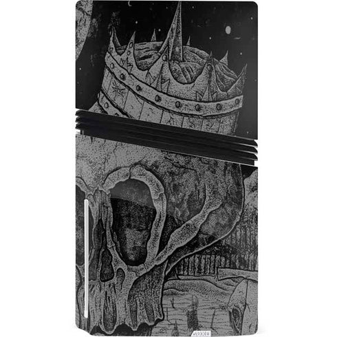 Alchemy Carta Skull Sketch PS5 Pro Disk Console Skin
