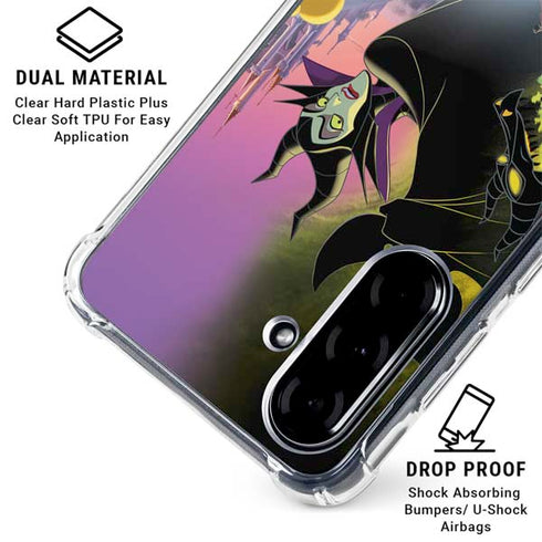 Disney Villains Sleeping Beauty and Maleficent Art Galaxy A36 5G Clear Case