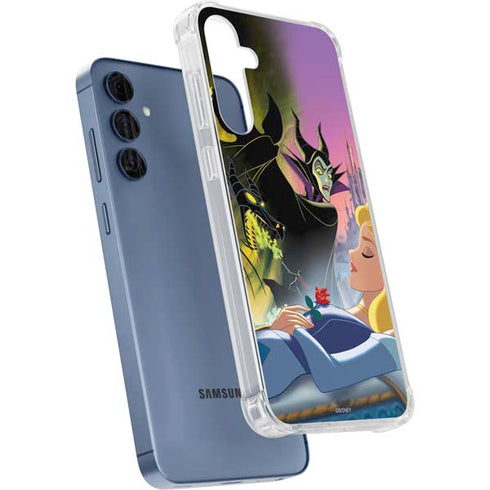 Disney Villains Sleeping Beauty and Maleficent Art Galaxy A55 5G Clear Case