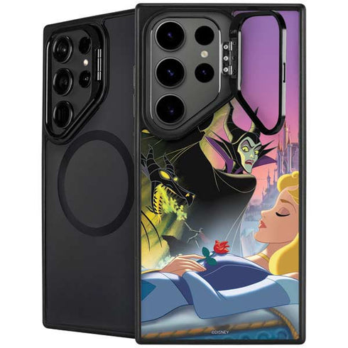 Disney Villains Sleeping Beauty and Maleficent Art Galaxy S25 Ultra Kickstand Case