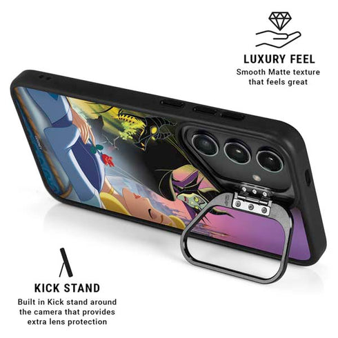 Disney Villains Sleeping Beauty and Maleficent Art Galaxy S25 Ultra Kickstand Case