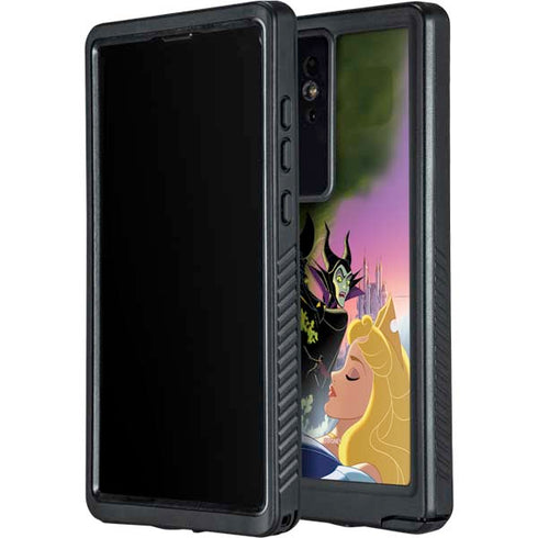 Disney Villains Sleeping Beauty and Maleficent Art Galaxy S24 Ultra Waterproof Case