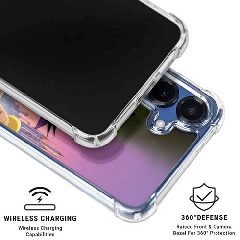 Disney Villains Sleeping Beauty and Maleficent Art Galaxy S25 Clear Case