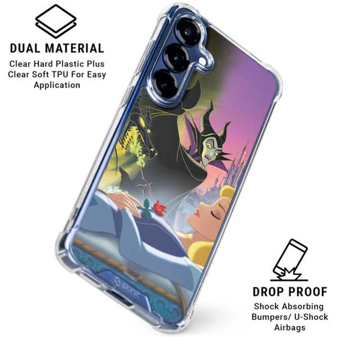 Disney Villains Sleeping Beauty and Maleficent Art Galaxy S25 Plus Clear Case