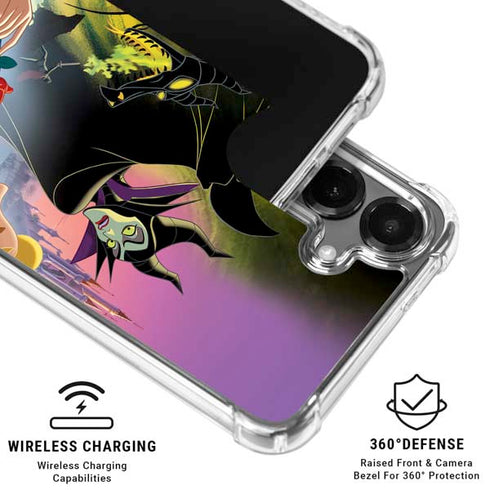 Disney Villains Sleeping Beauty and Maleficent Art Galaxy S26 Clear Case