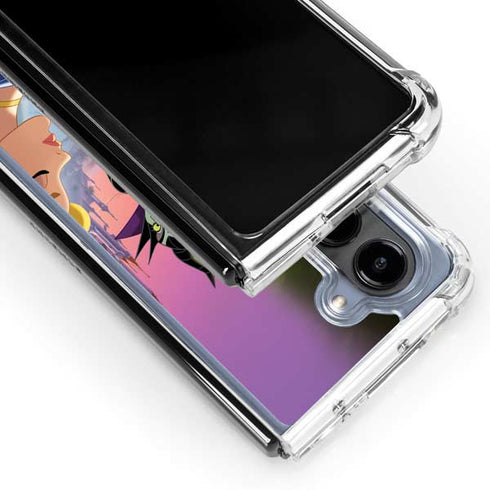 Disney Villains Sleeping Beauty and Maleficent Art Galaxy Z Fold5 5G Clear Case
