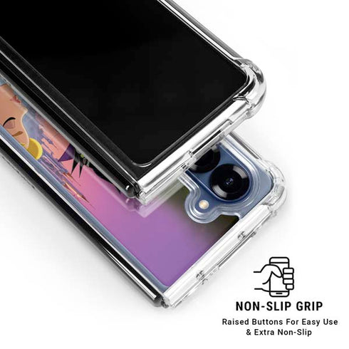 Disney Villains Sleeping Beauty and Maleficent Art Galaxy Z Fold7 Clear Case