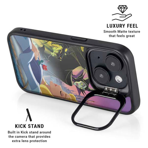 Disney Villains Sleeping Beauty and Maleficent Art iPhone 14 Kickstand Case