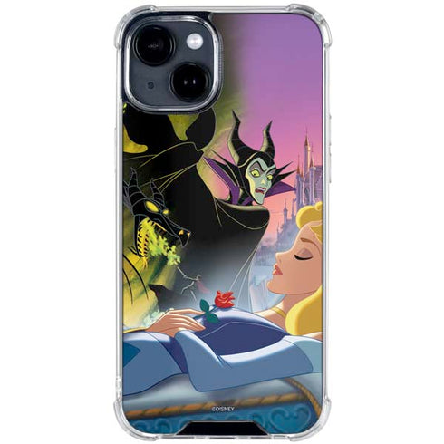 Disney Villains Sleeping Beauty and Maleficent Art iPhone 15 Clear Case
