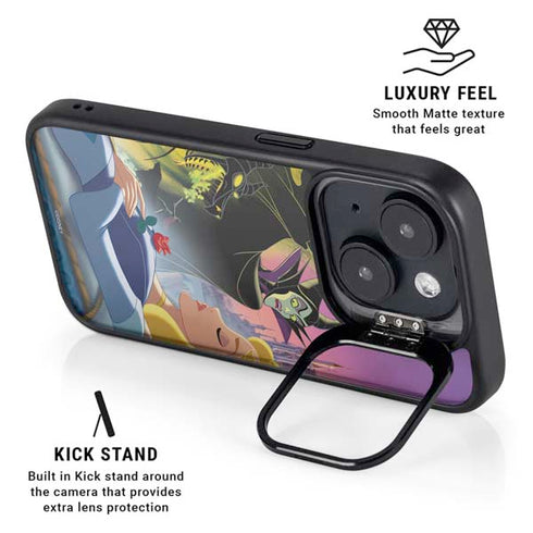 Disney Villains Sleeping Beauty and Maleficent Art iPhone 15 Kickstand Case