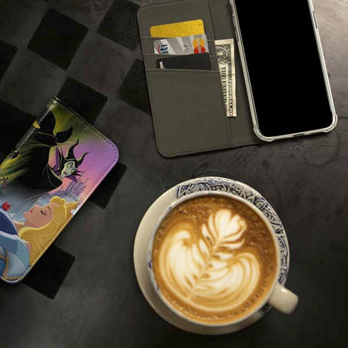 Disney Villains Sleeping Beauty and Maleficent Art iPhone 15 Plus Folio Case